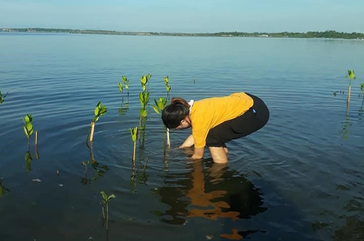 Mangrove tree planting activity conducted by PENRO Quezon