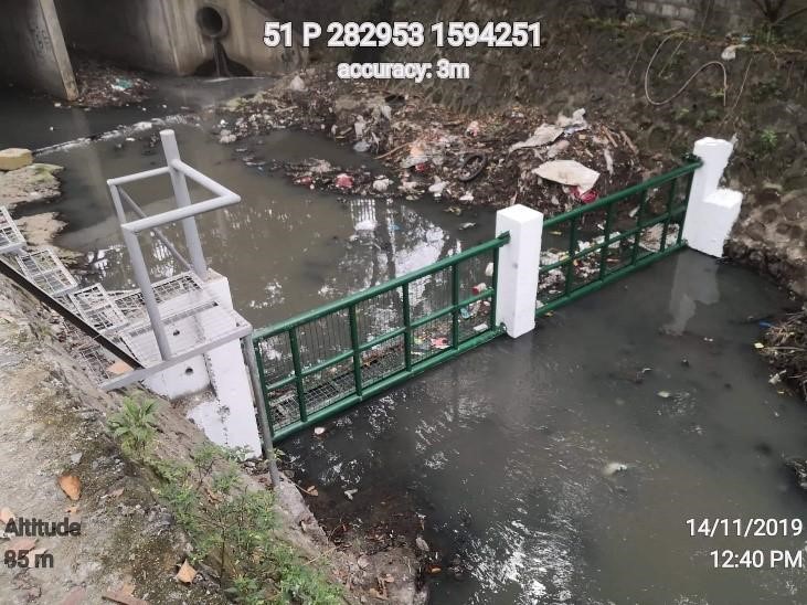 Trash traps established in 2019 along Zapote River in Brgy. Molino VI, Bacoor, Cavite 