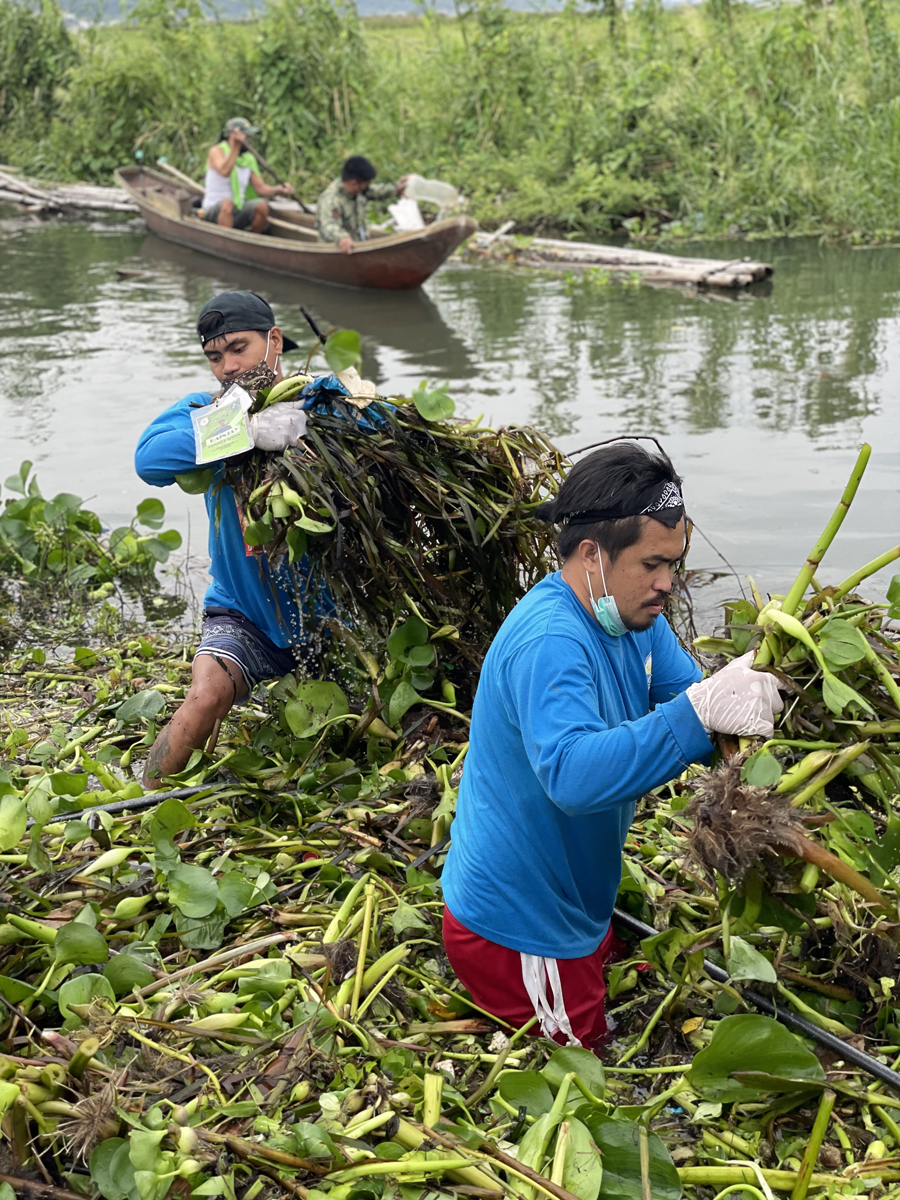 Bamboo planting, water hyacinth removal at clean-up activities, isinagawa ng PENRO Laguna at Cenro Sta. Cruz para sa selebrasyon ng World Bamboo Day at International Coastal Clean-Up sa bayan ng Pangil, Laguna