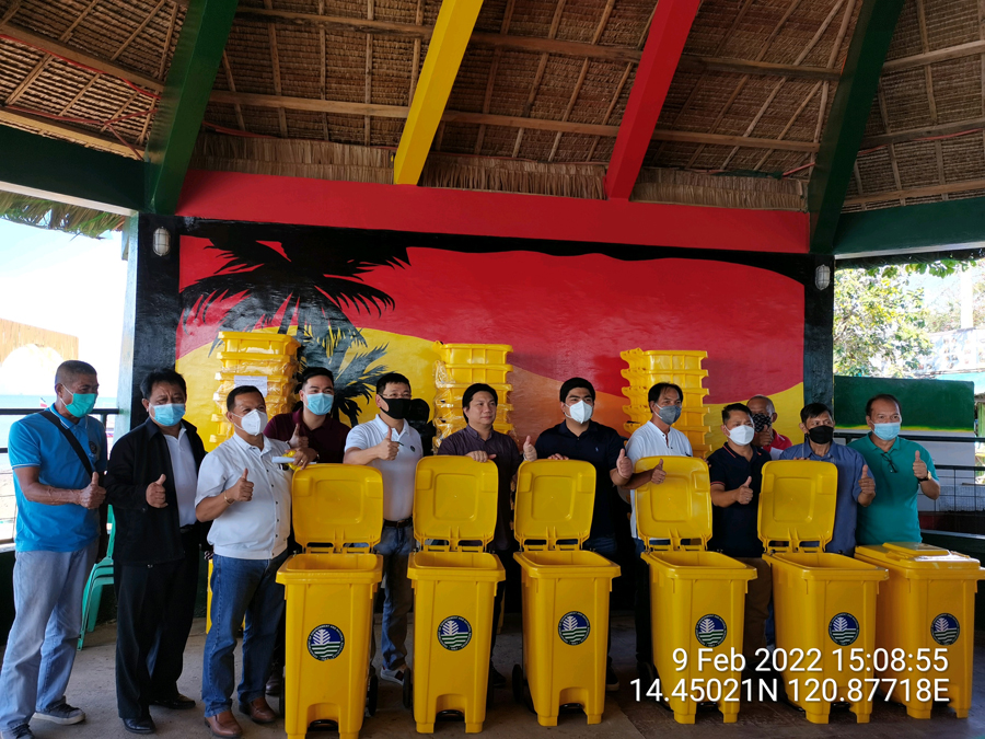 DENR distributes 200 yellow bins to Noveleta and Ternate, Cavite